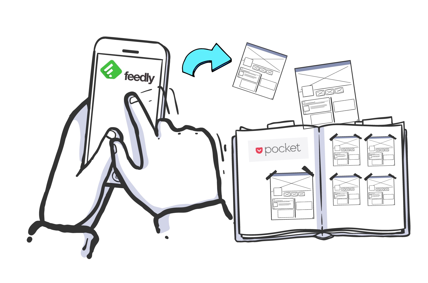 FeedlyとPockeの連携